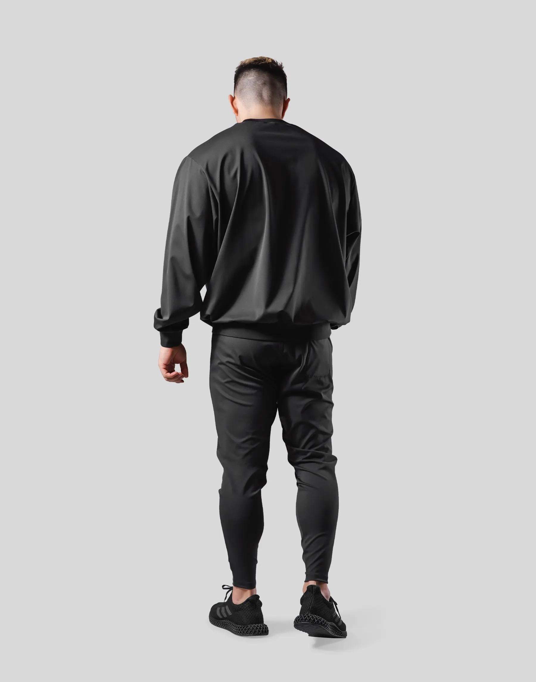 2Way Stretch Pullover Tops - Black