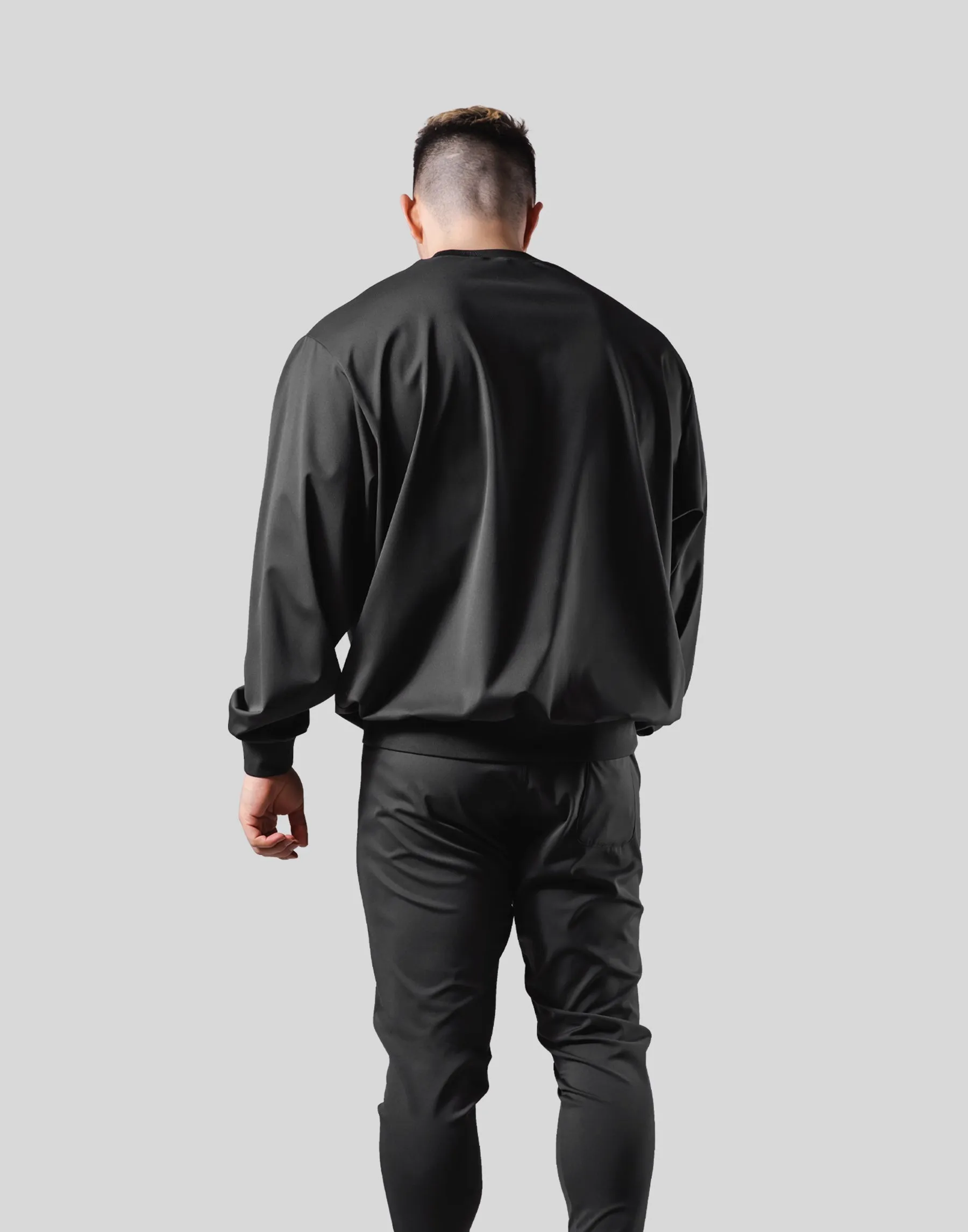 2Way Stretch Pullover Tops - Black