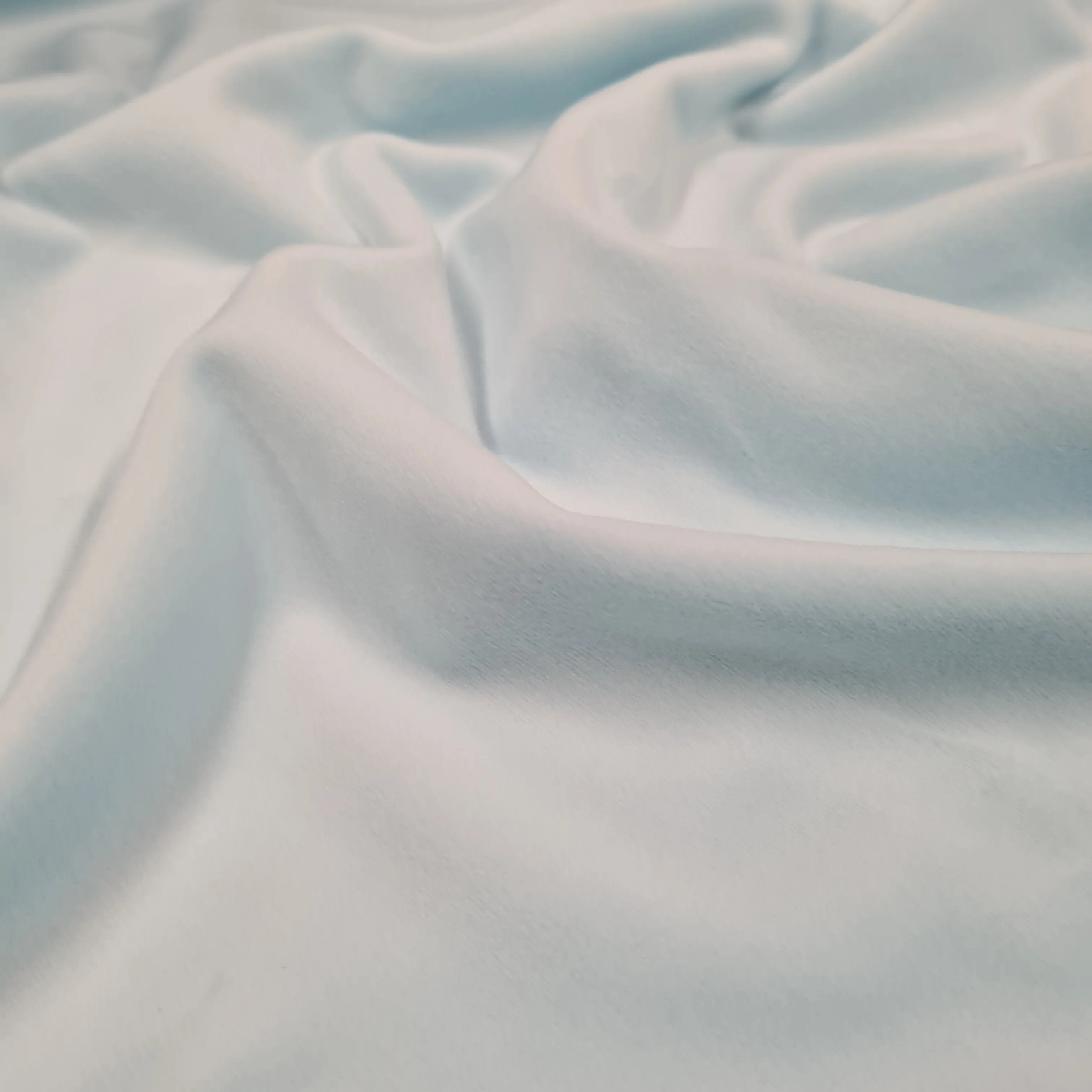 Baby Blue Stretch Velour Fabric, priced by half metre