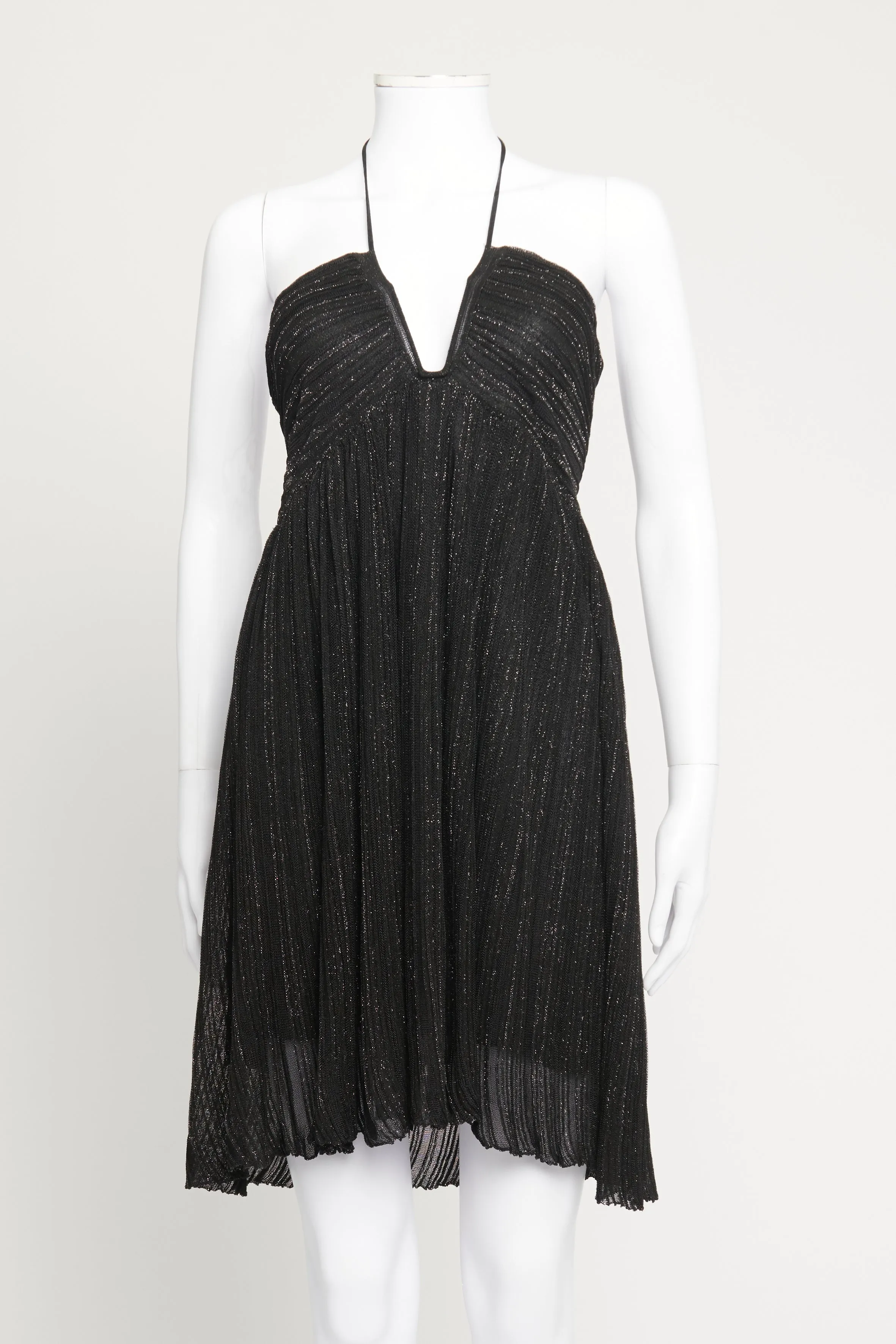 Black Halter Neck Preowned Dress