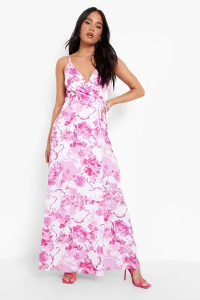 Boohoo Floral Mini Maxi Dress, White