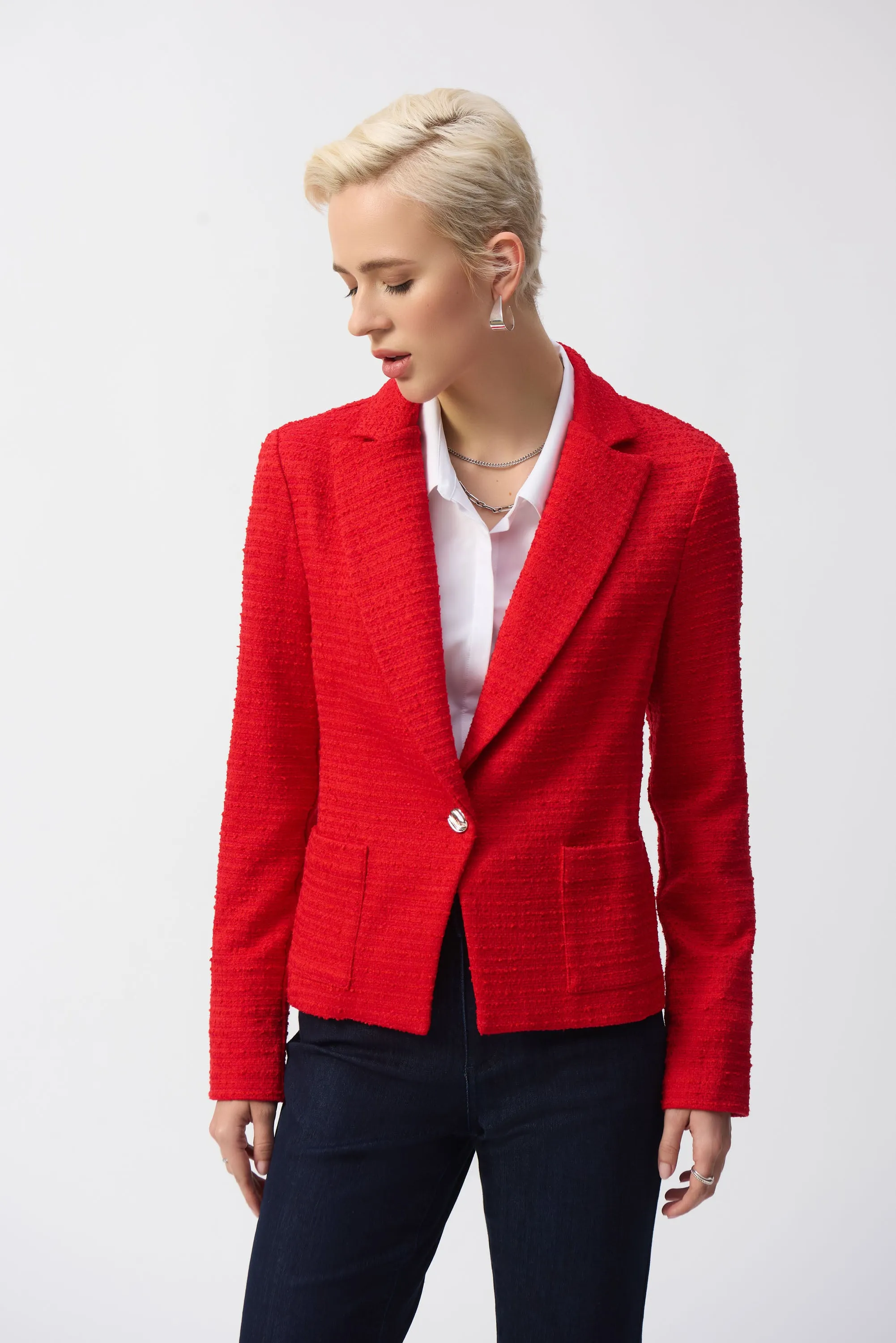 Bouclé Fitted Blazer