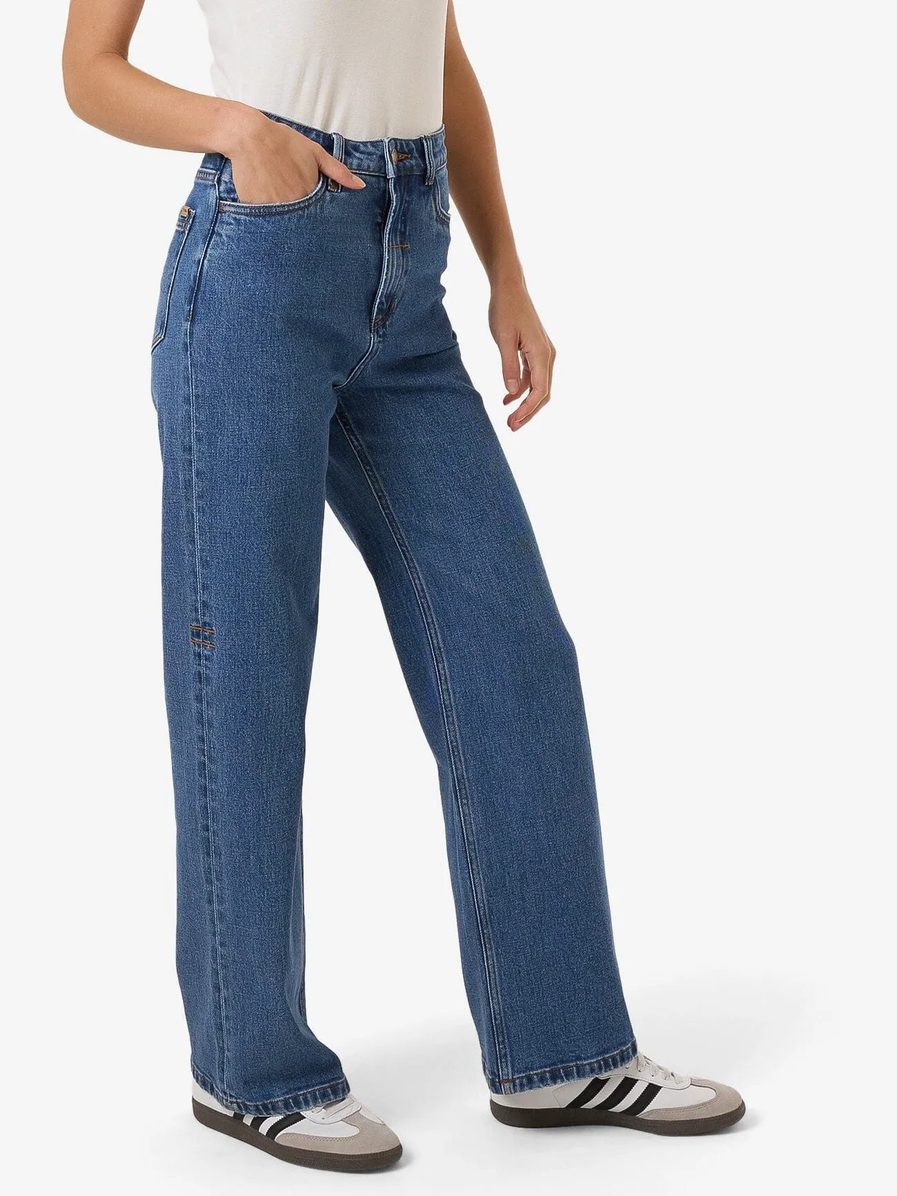 Cherry Stretch Jean - Double Rinsed Blues