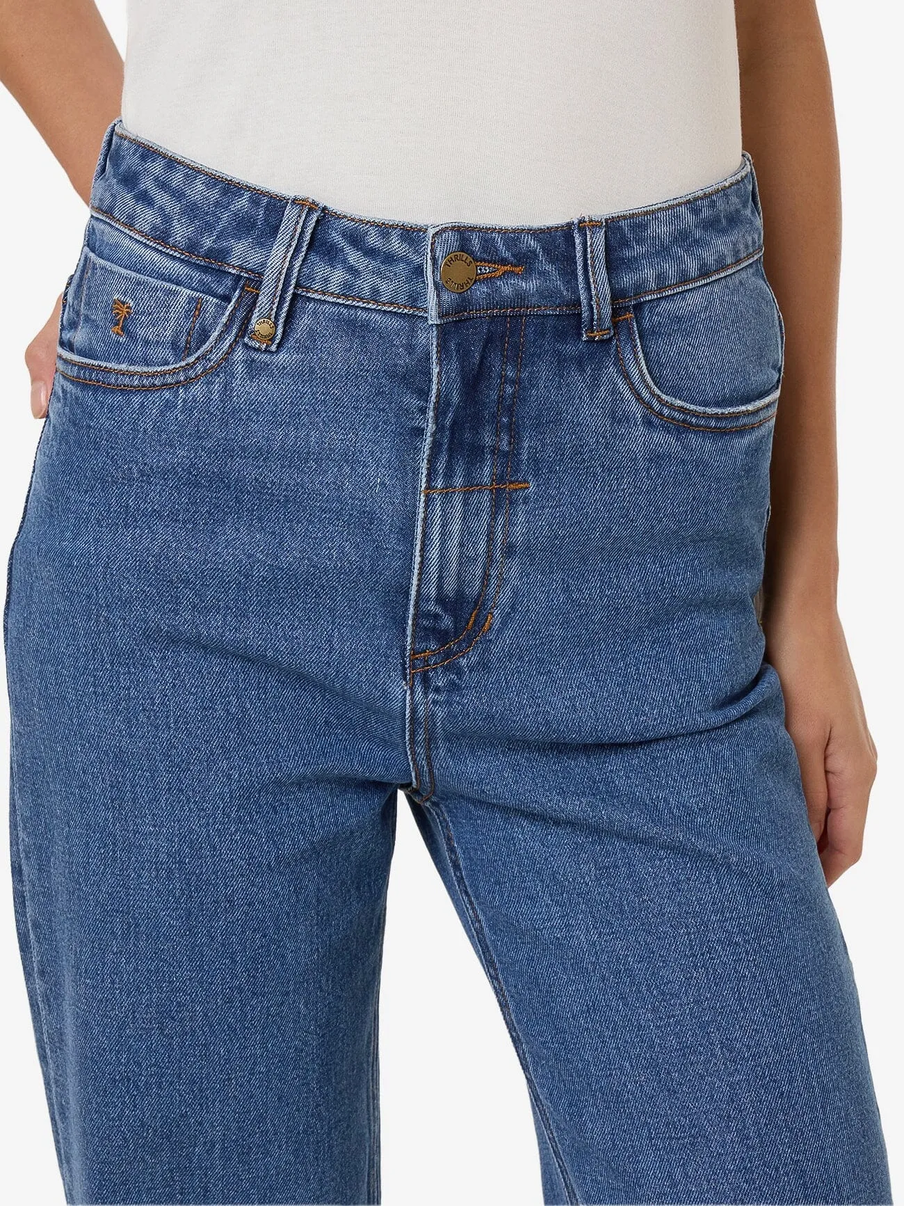 Cherry Stretch Jean - Double Rinsed Blues