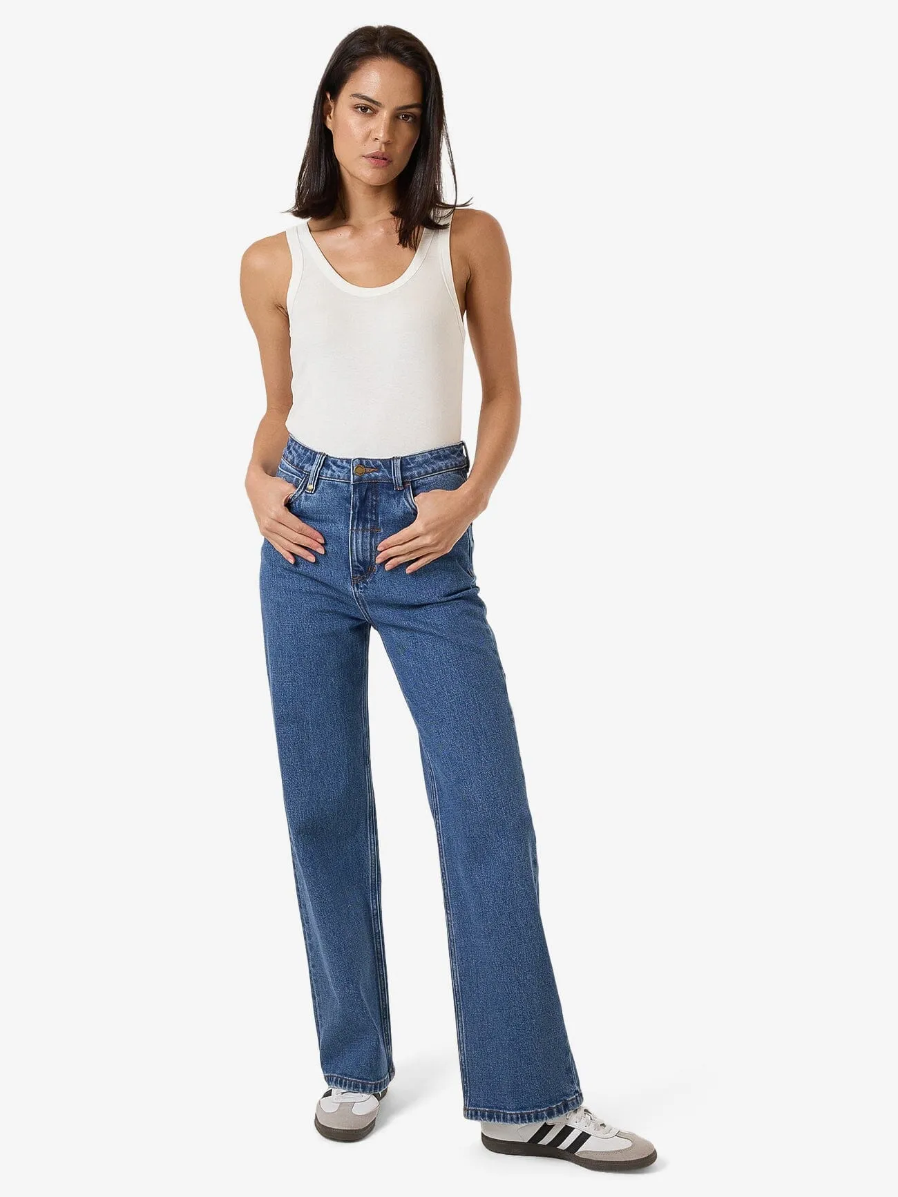 Cherry Stretch Jean - Double Rinsed Blues