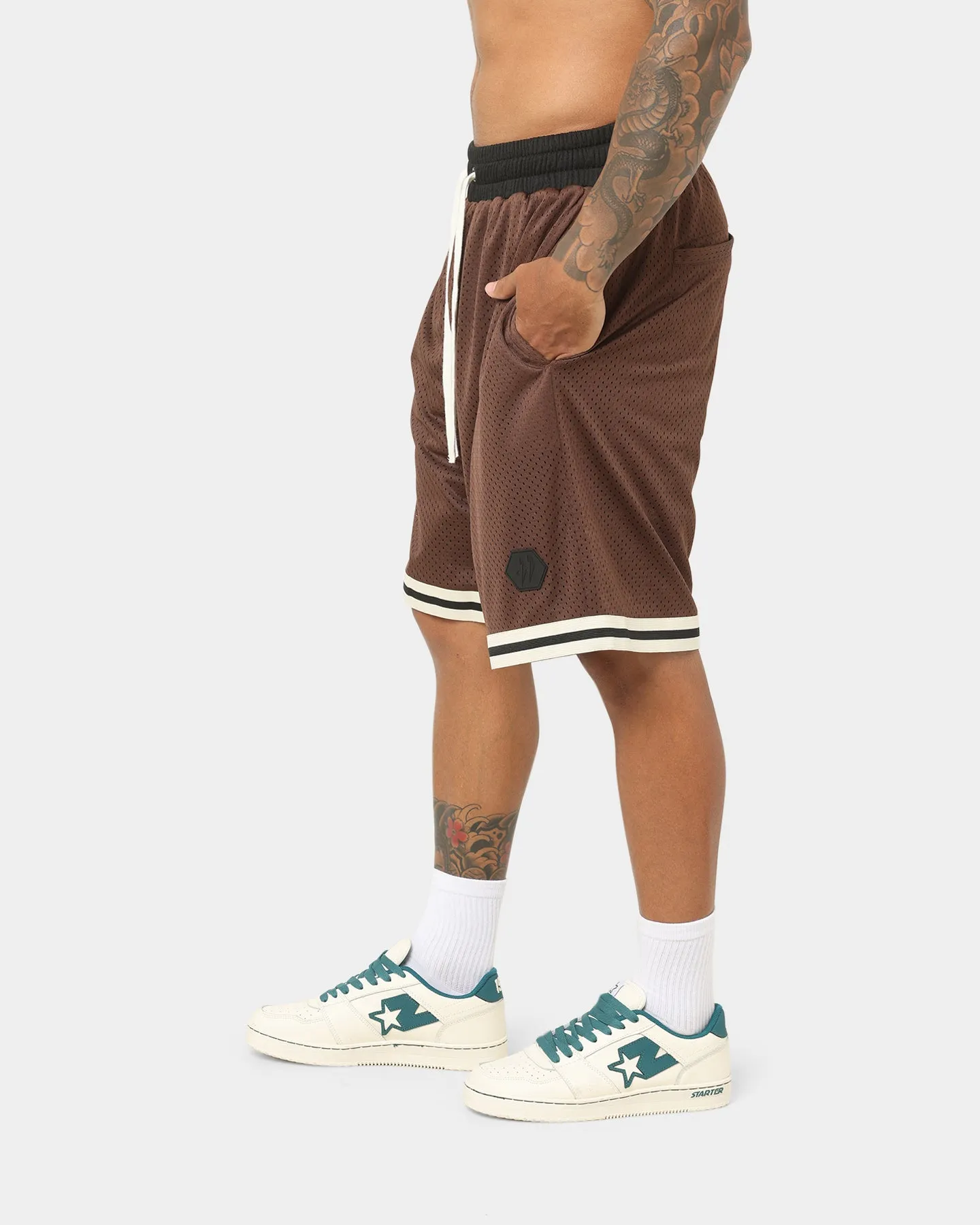 EN ES Team Basketball Shorts Brown