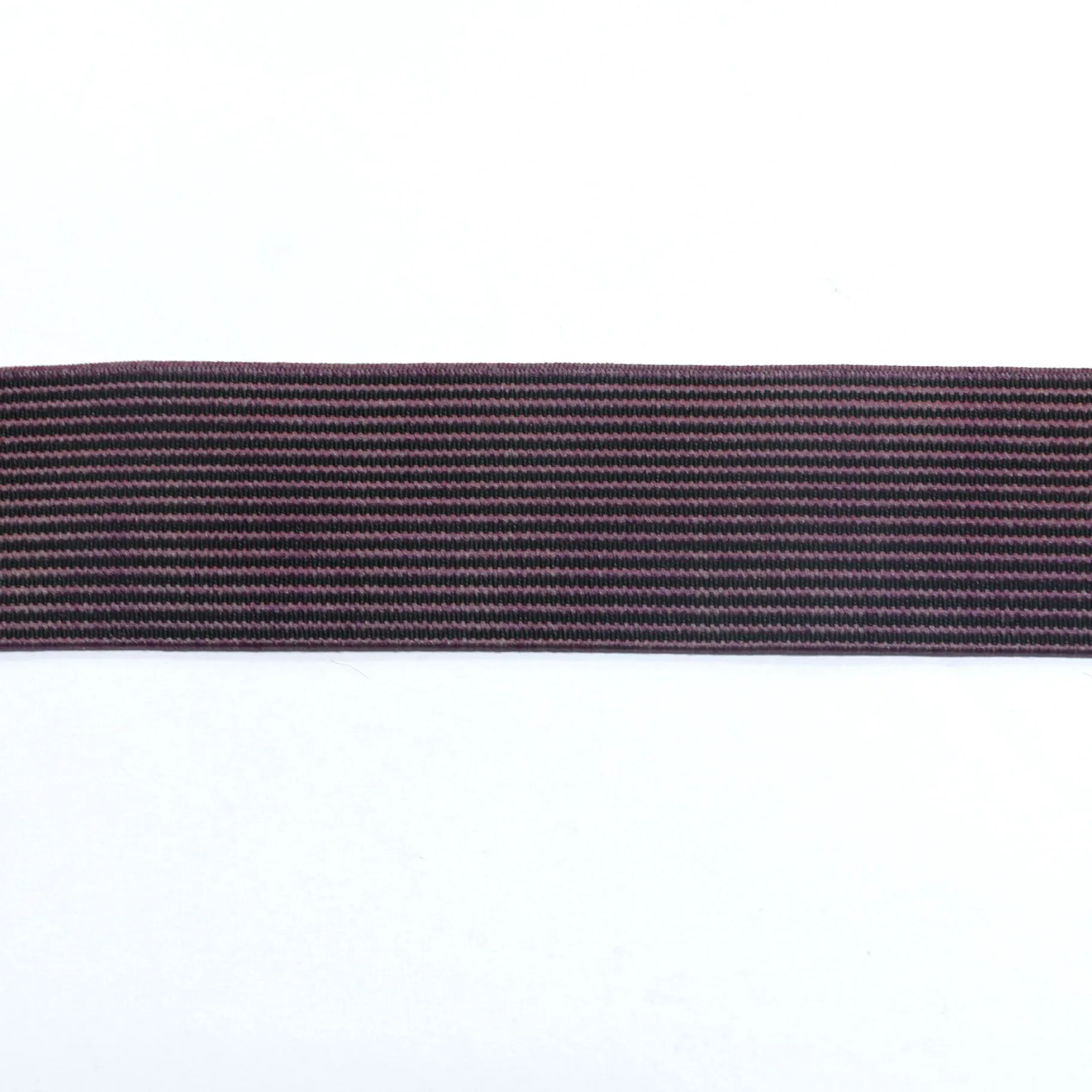 Fancy Elastic (40mm/1 1/2") - Melange Black/Purple