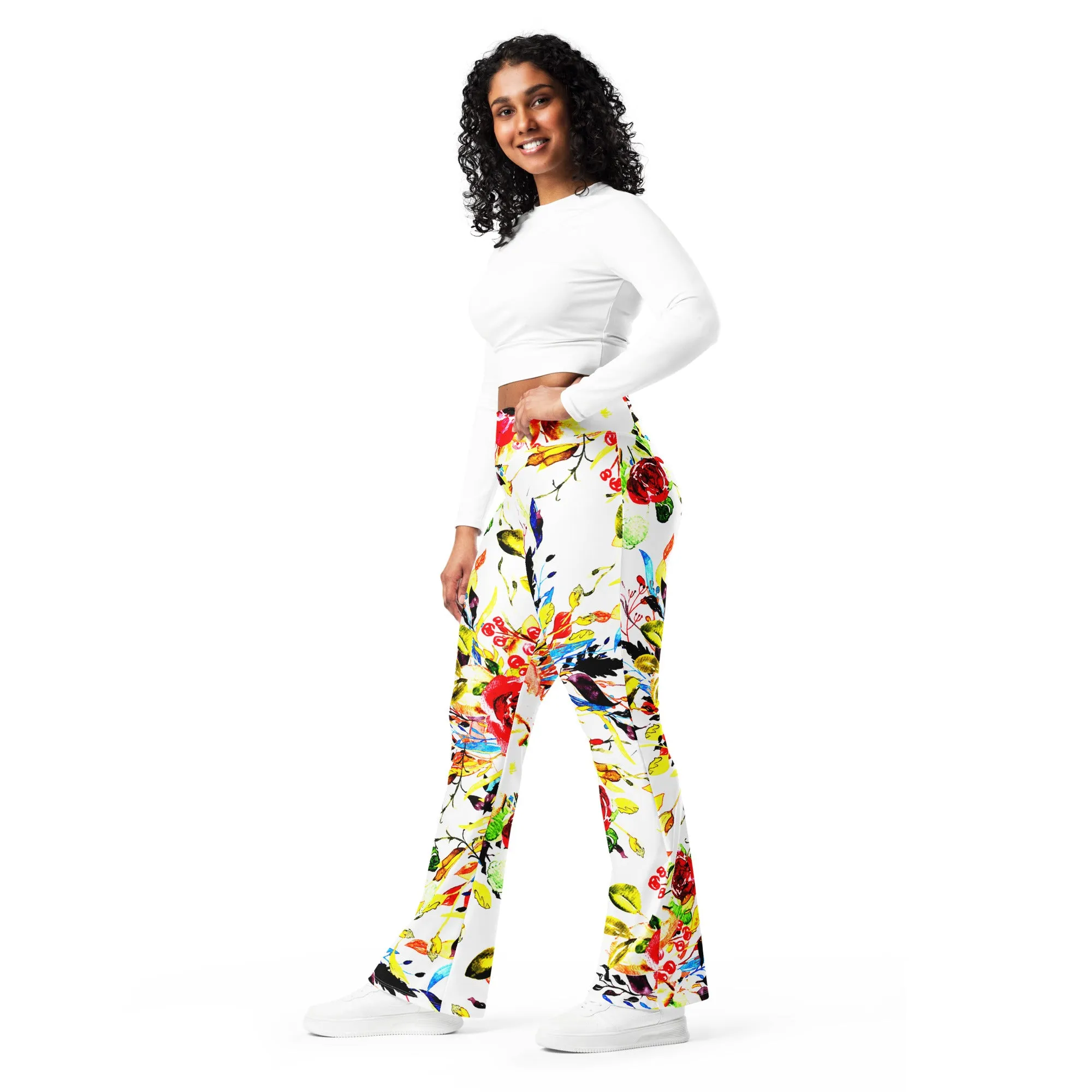 Floral Design Flare leggings, lioness-love