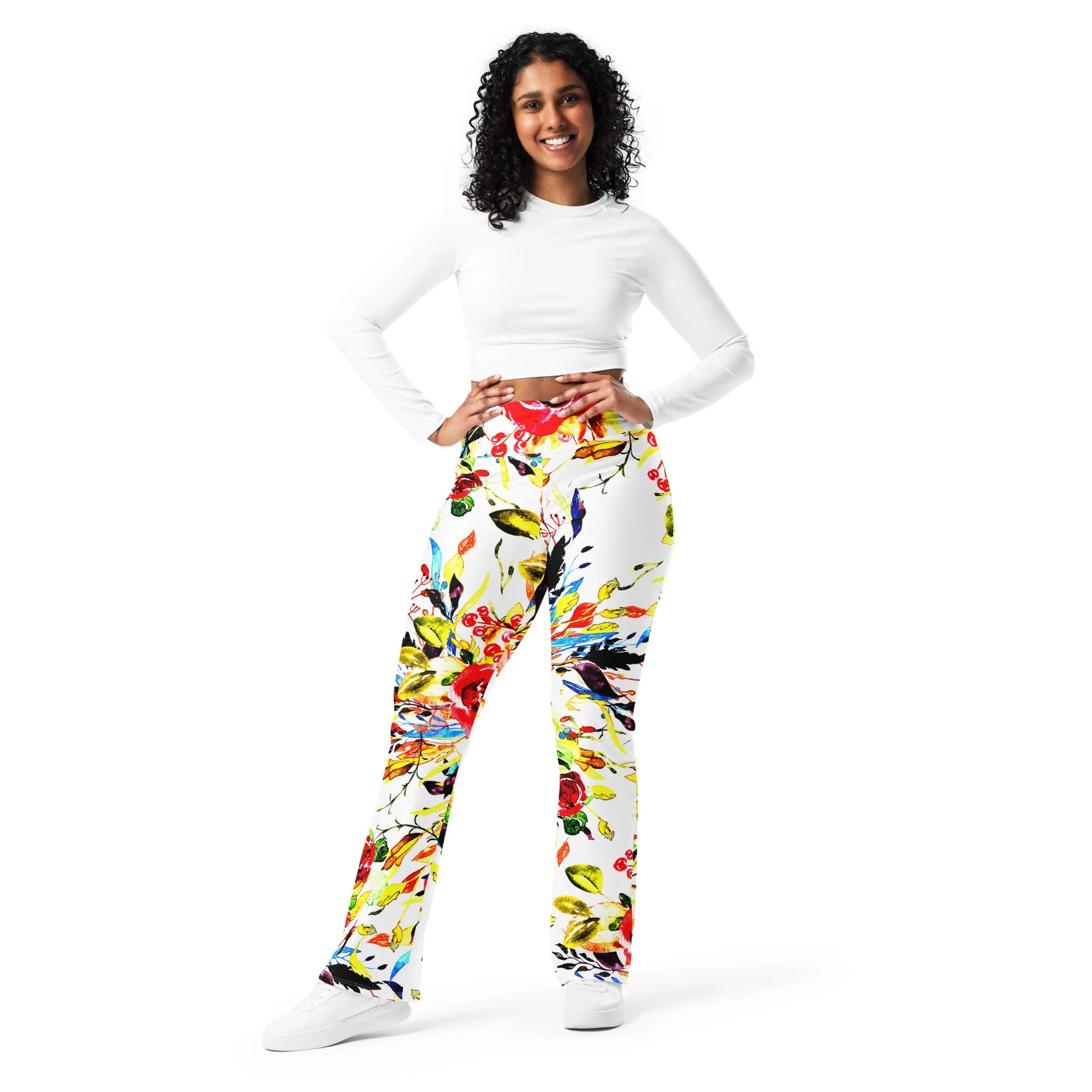 Floral Design Flare leggings, lioness-love