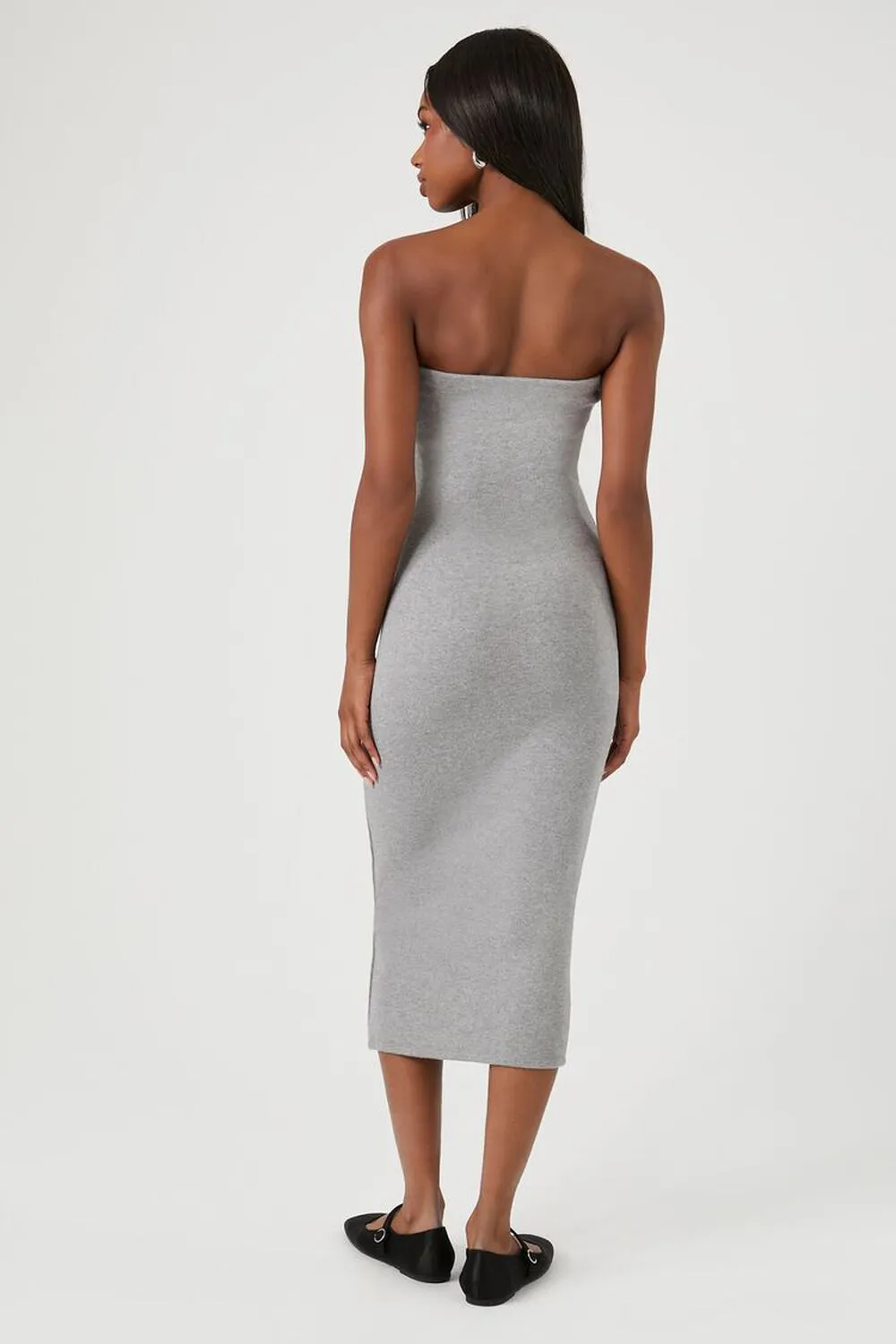 Forever 21 Sleeveless Bodycon Midi Dress, Gray