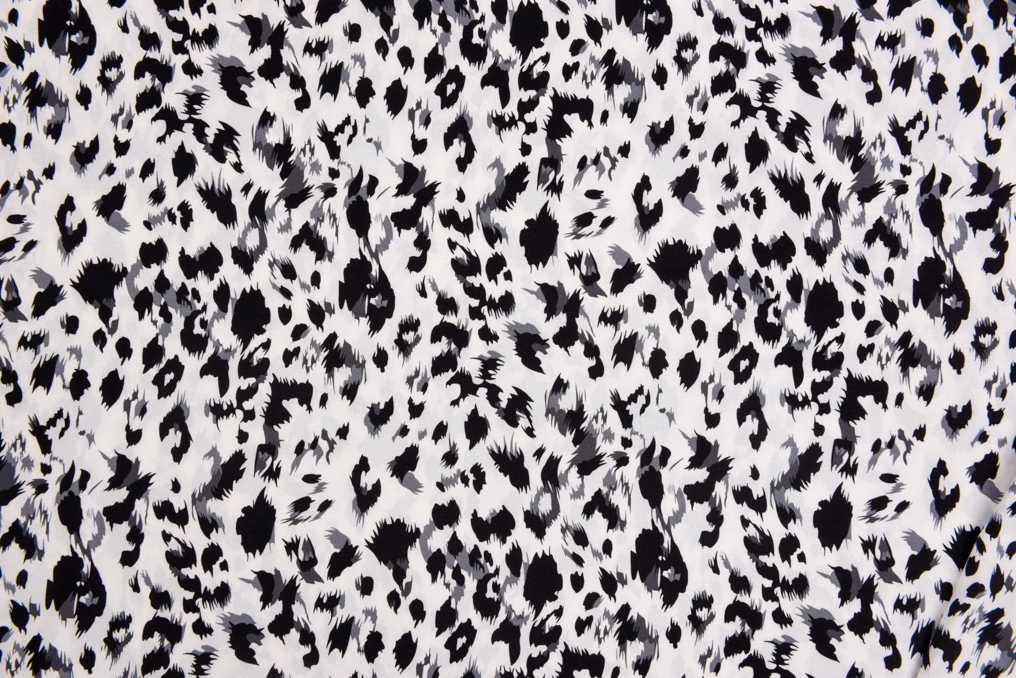 Four way Stretch Chiffon Fashion Leopard Printed