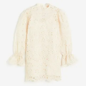 H&M Eyelet Embroidery dress, cream