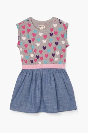 Hatley Hearts Woven Girls Dress (Size 2 left)