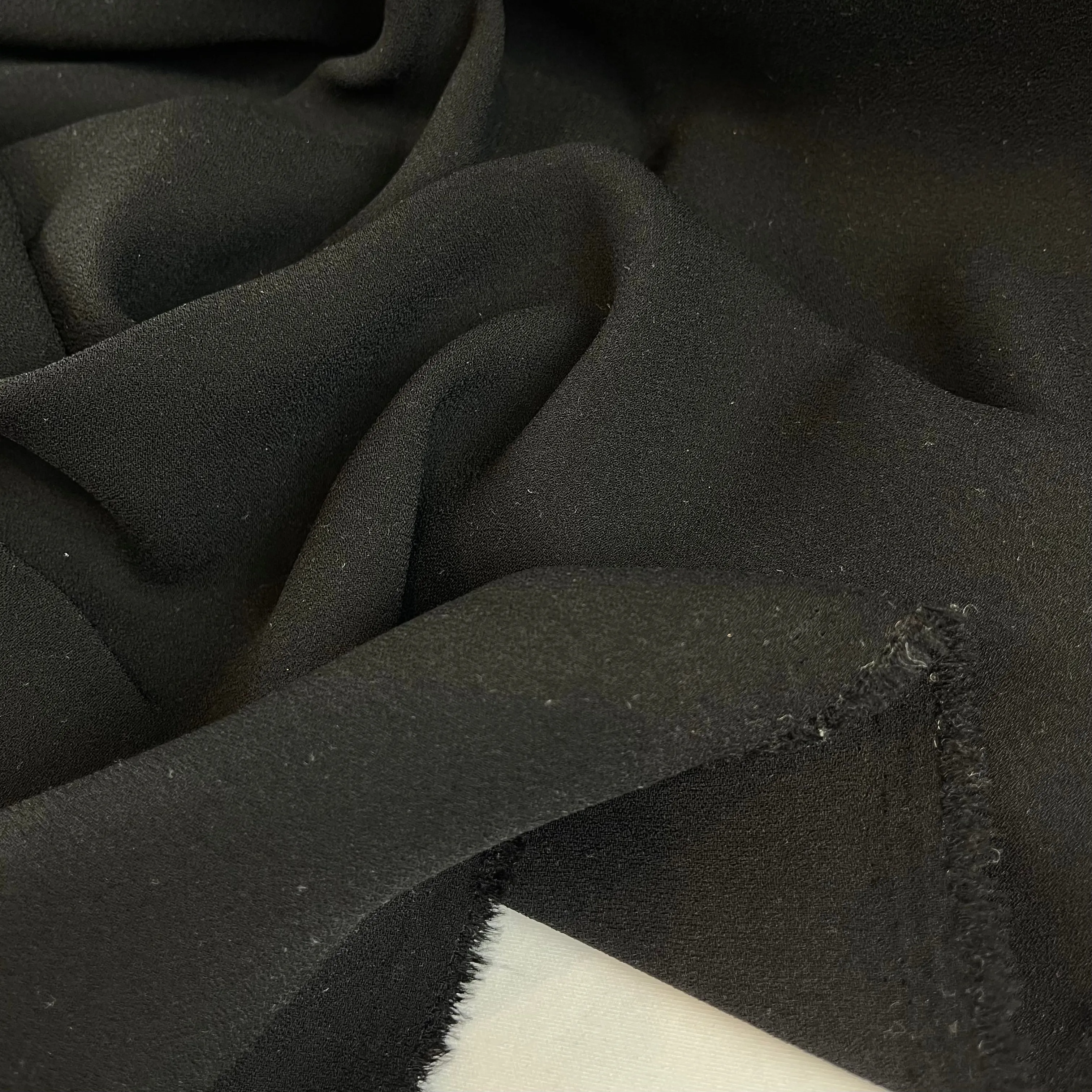 Immy  black stretch poly viscose crepe