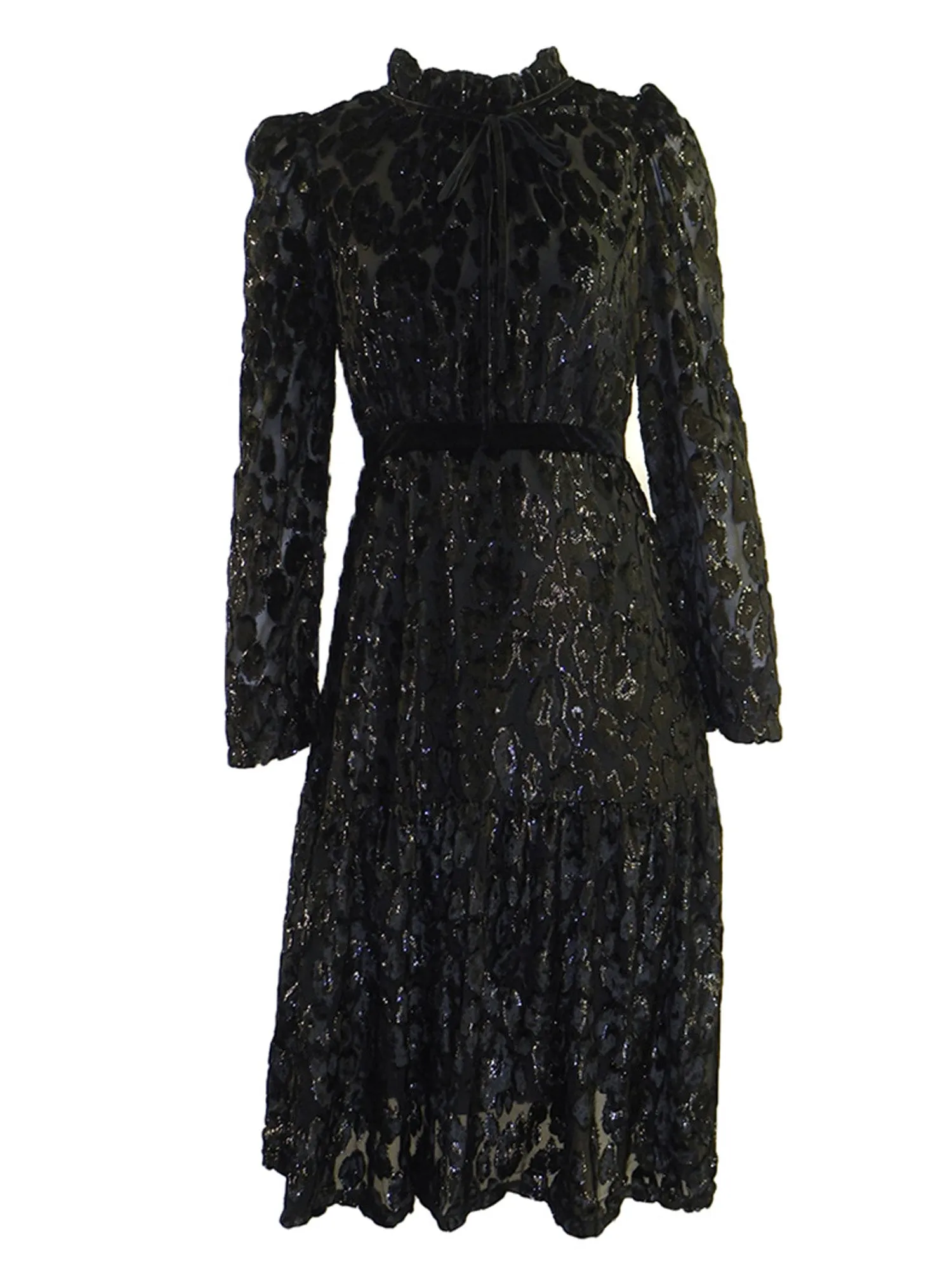 Kathie K Lurex Velvet Dress