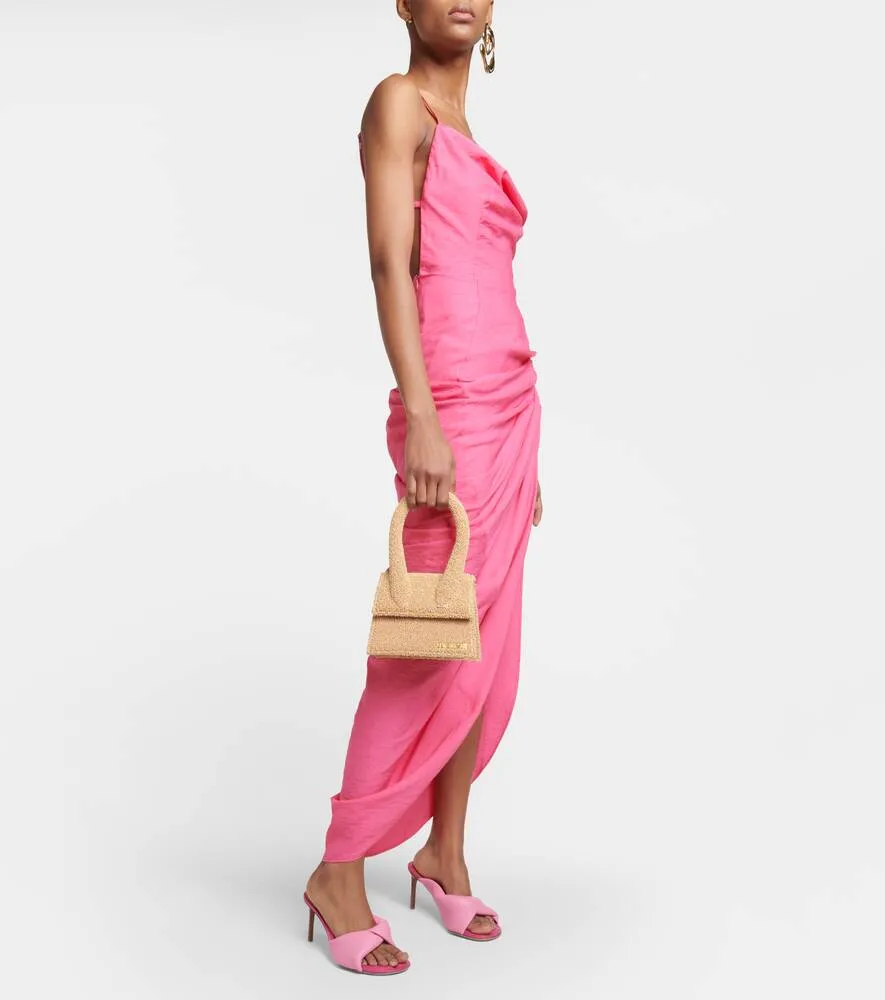 La Robe Saudade voile maxi dress JACQUEMUS, pink