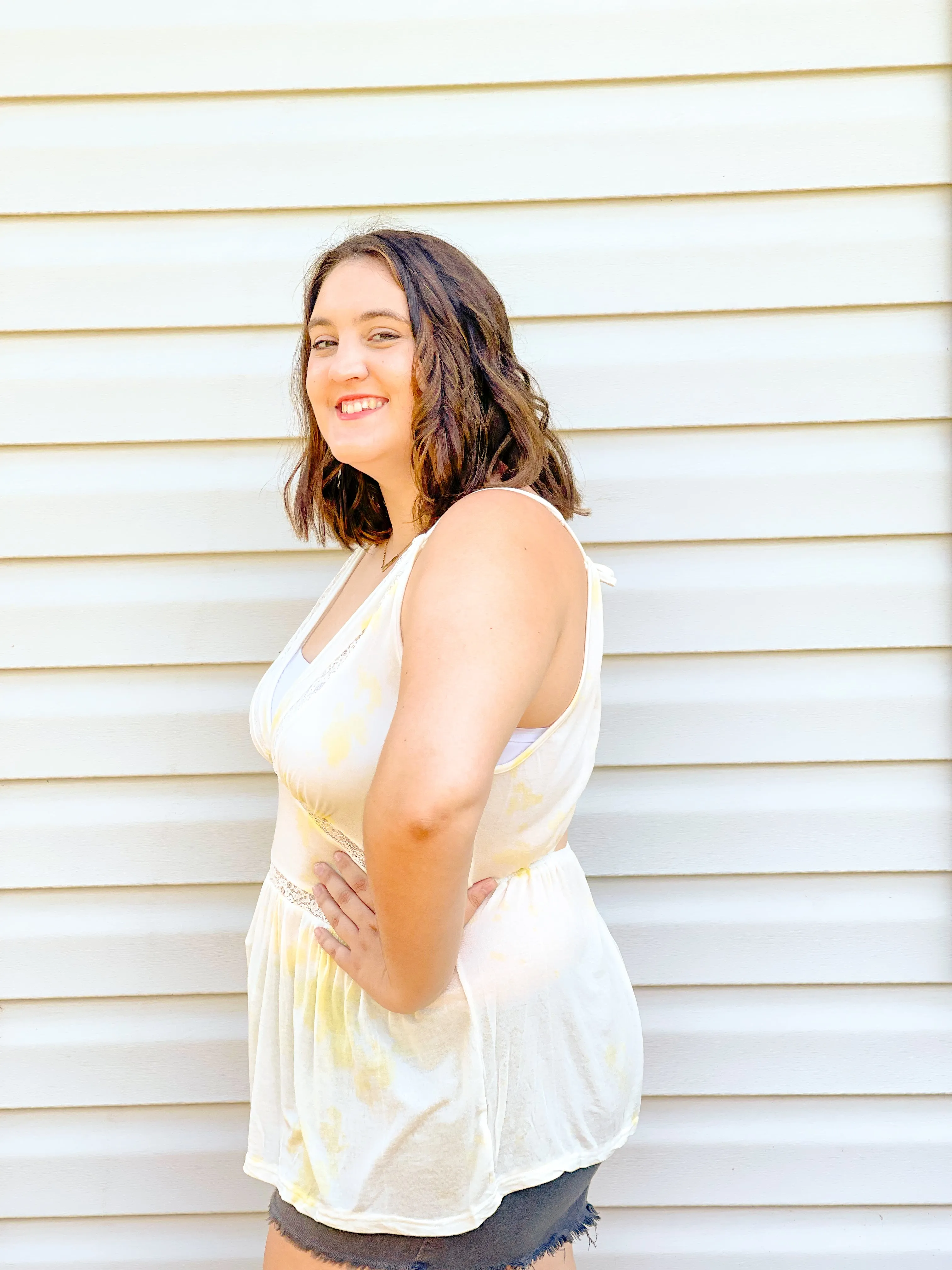 Lemon Drop Sleeveless Beach Tank