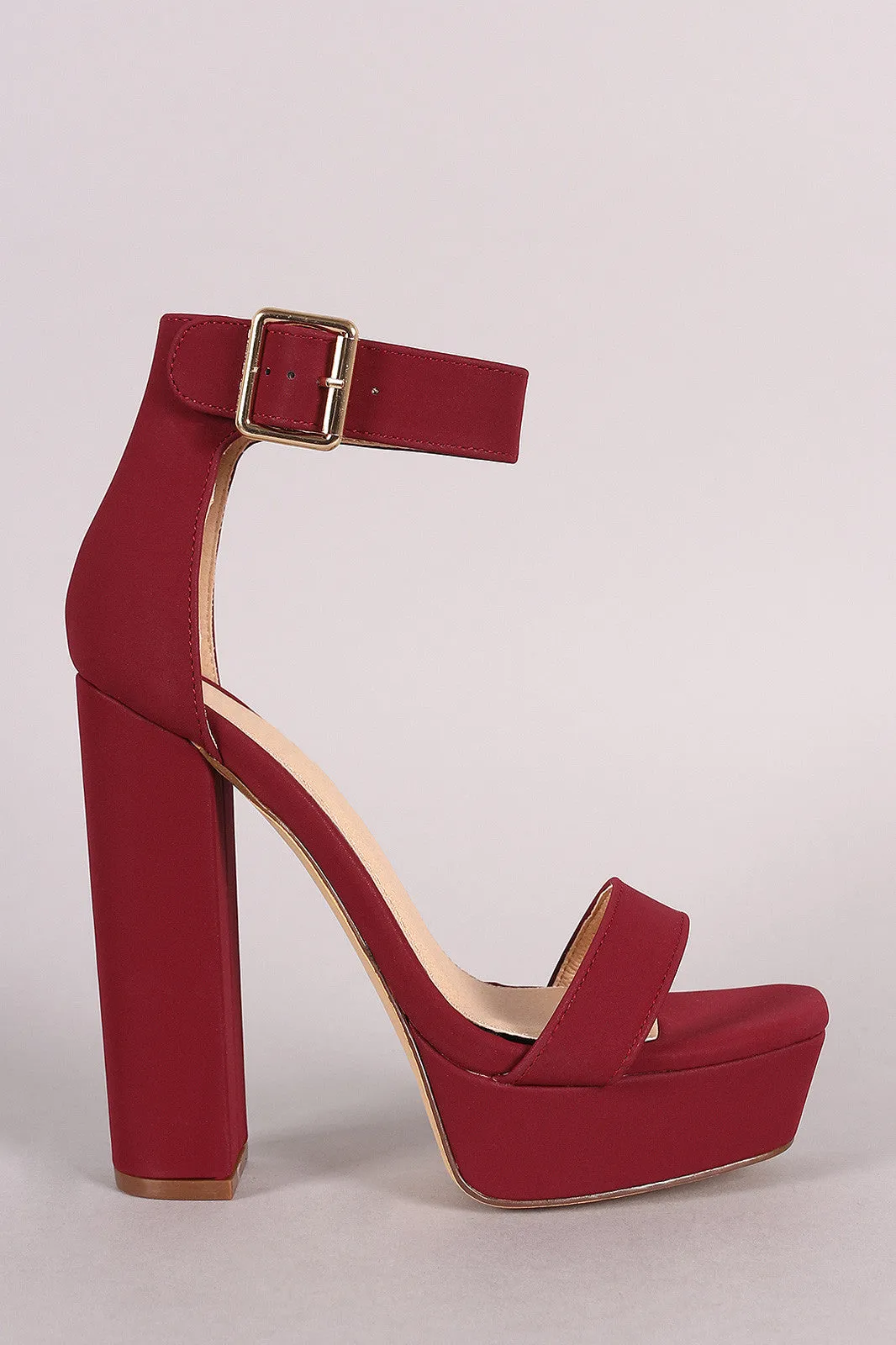 Liliana Ankle Strap Platform Chunky Heel