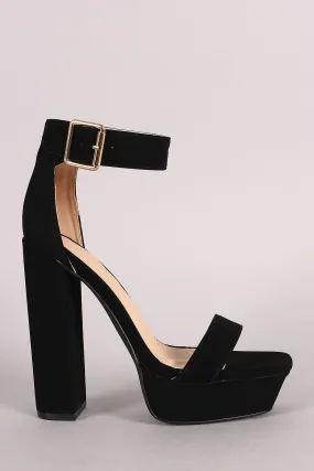 Liliana Ankle Strap Platform Chunky Heel