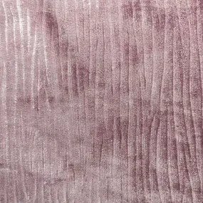 Mauve Pink Corduroy Stretch Velvet Fabric