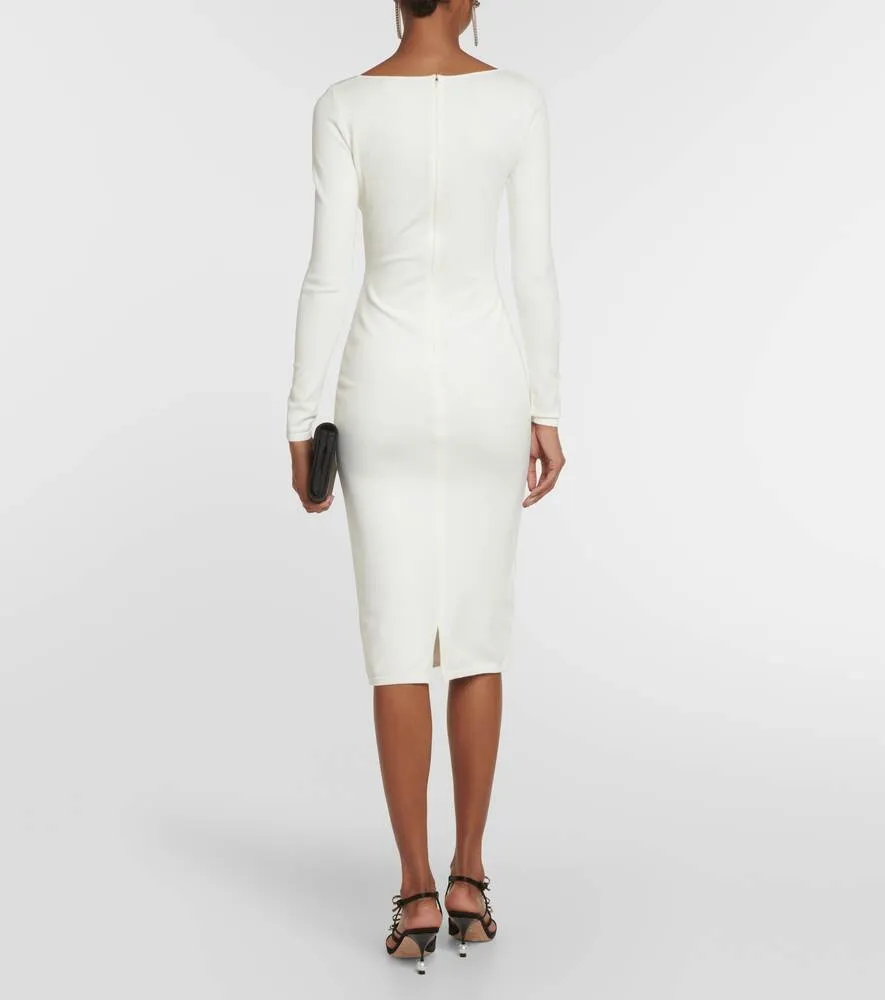 Midi dress with cutout GIAMBATTISTA VALLI, white