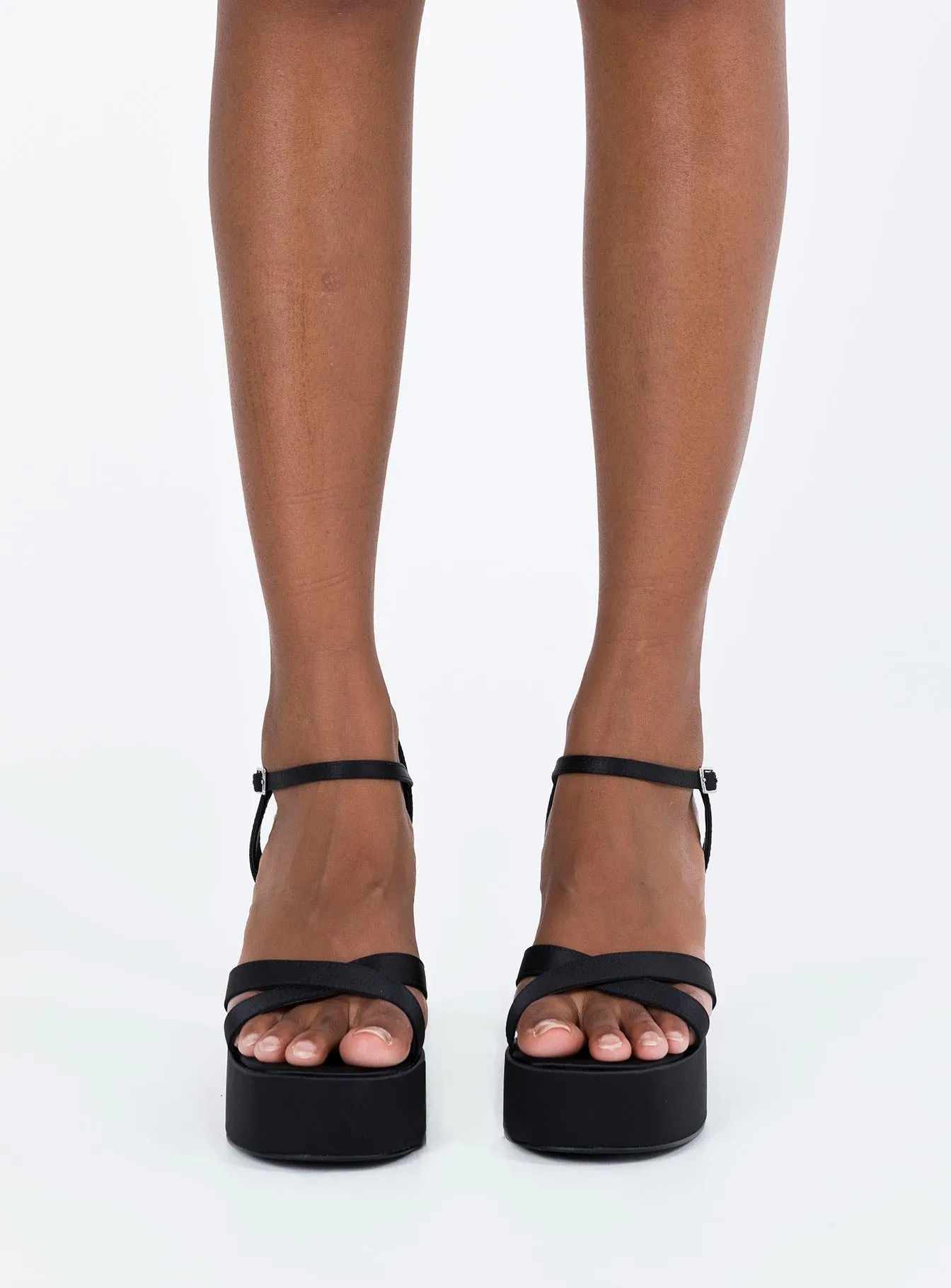 Millard Platform Heels Black