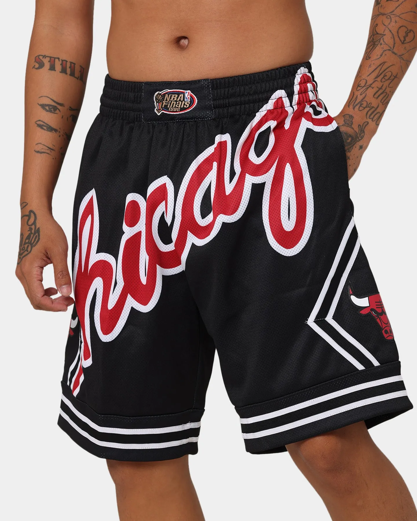 Mitchell & Ness Chicago Bulls Blown Out Fashion Shorts Black