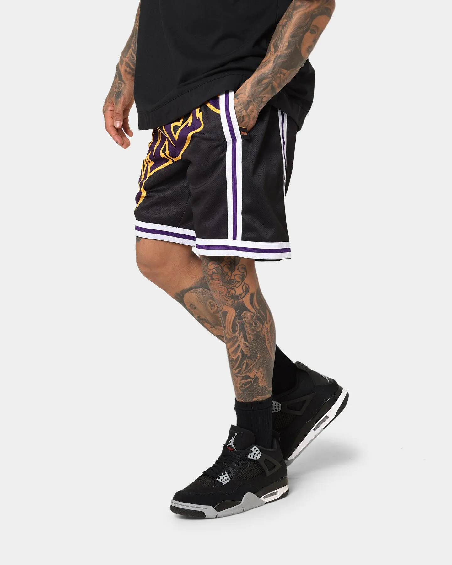 Mitchell & Ness Los Angeles Lakers Blown Out Fashion Shorts Black