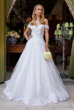 Off Shoulder Bridal Gown by GLS Gloria GL3534