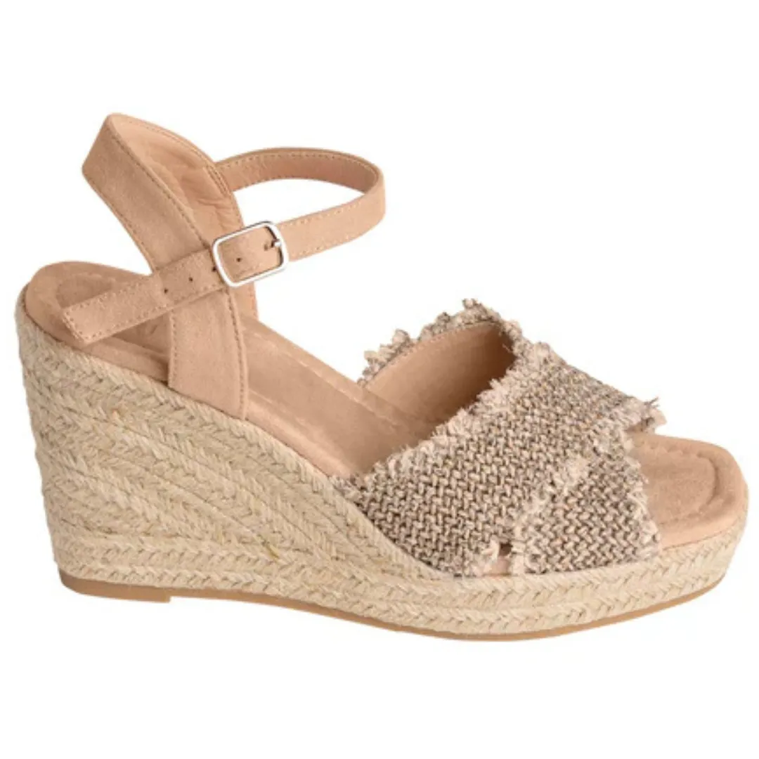 Online Exclusive | Elinor Wedge with Ankle Strap in Taupe