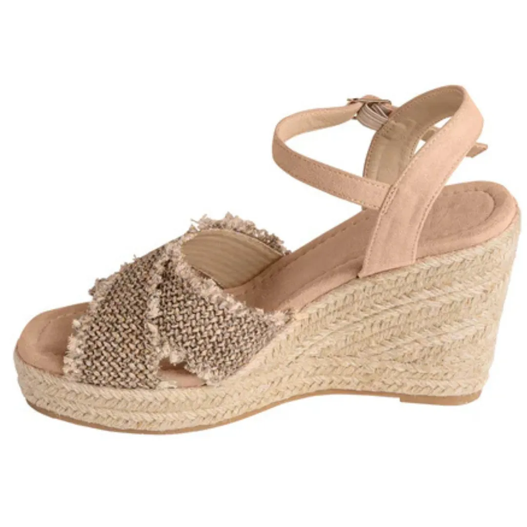 Online Exclusive | Elinor Wedge with Ankle Strap in Taupe