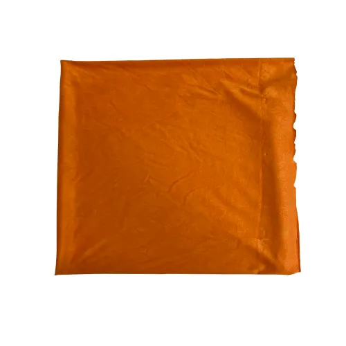 Orange Stretch Faux Suede Knit Fabric