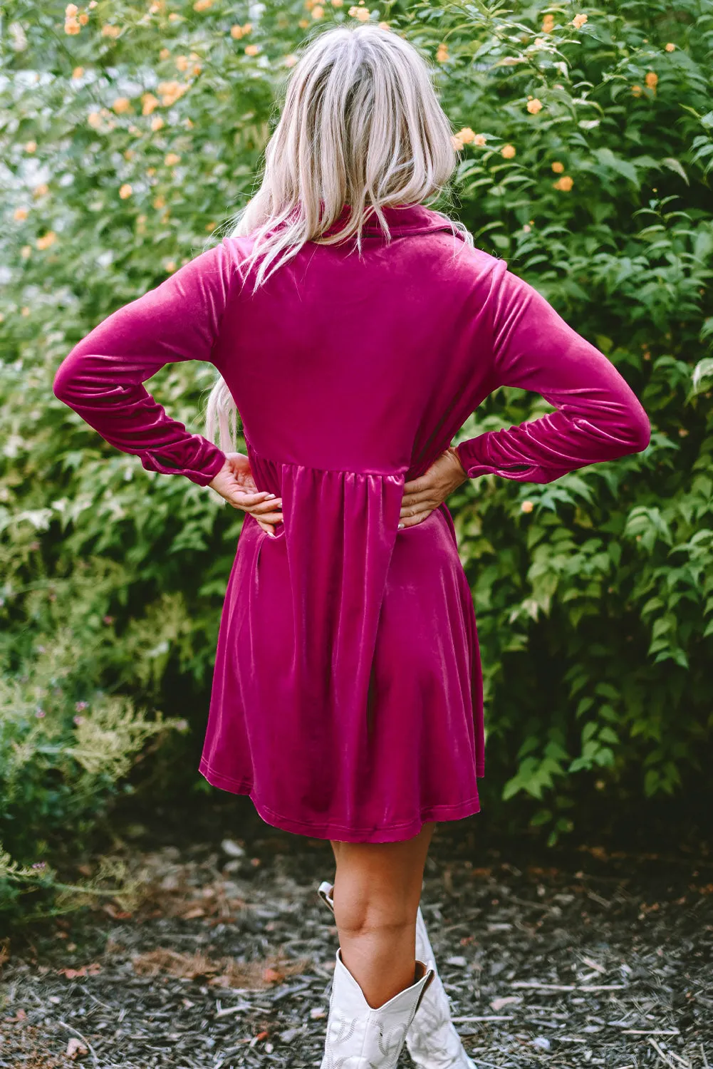 Rose Velvet Dress (online Exclusive)