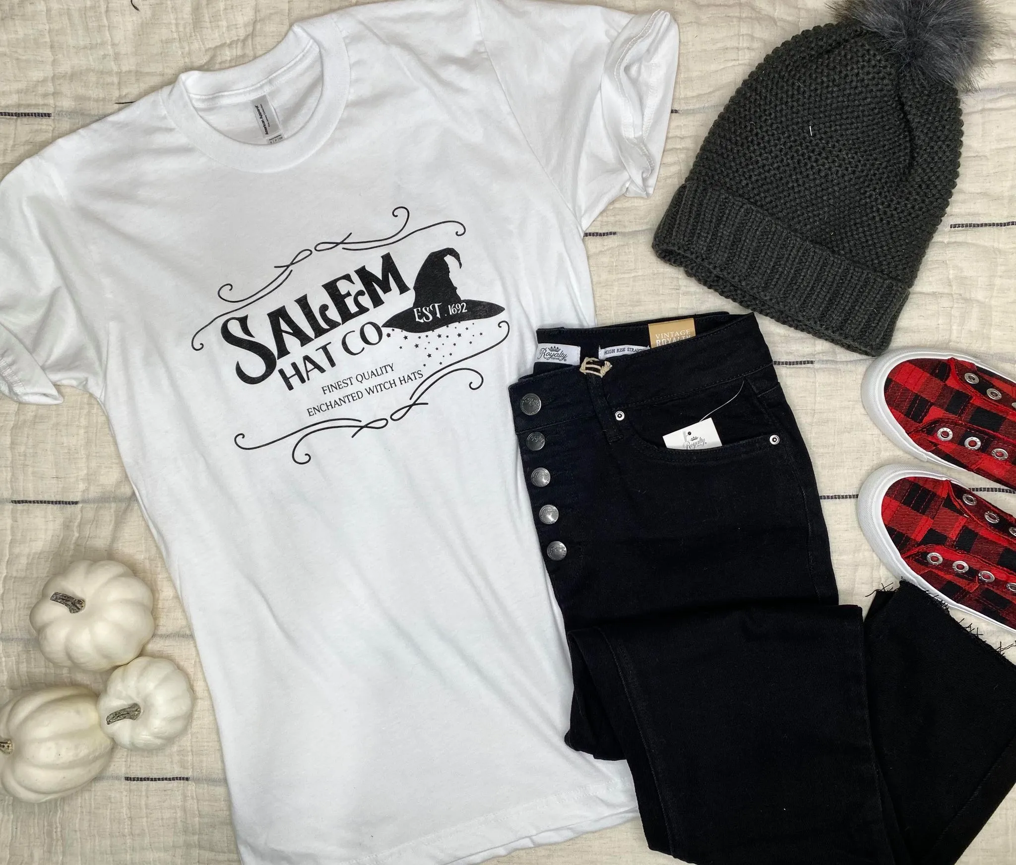 Salem Hat Co Graphic T-shirt - White** - Final Sale