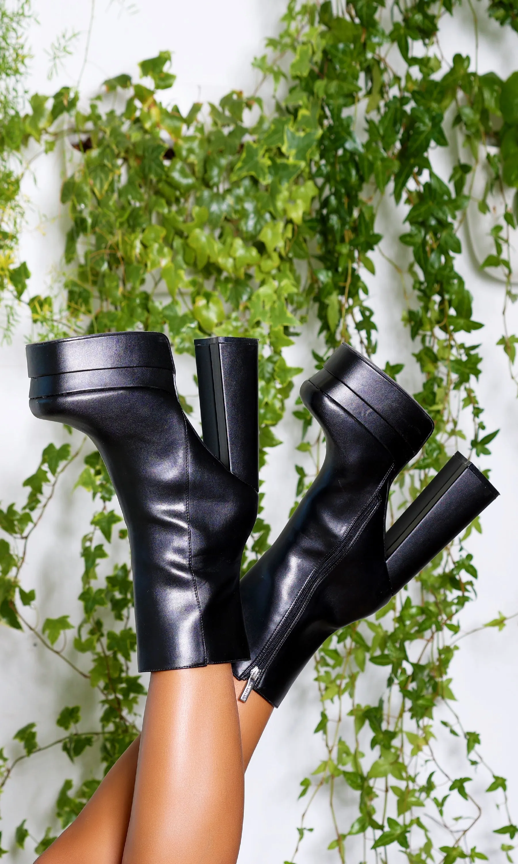 She's a Baddie Platform Black Boots FINAL SALE