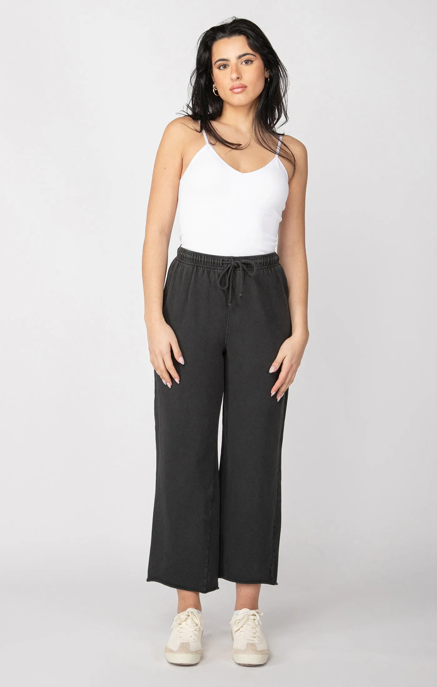 Straight Leg Lounge Pant | Washed Black