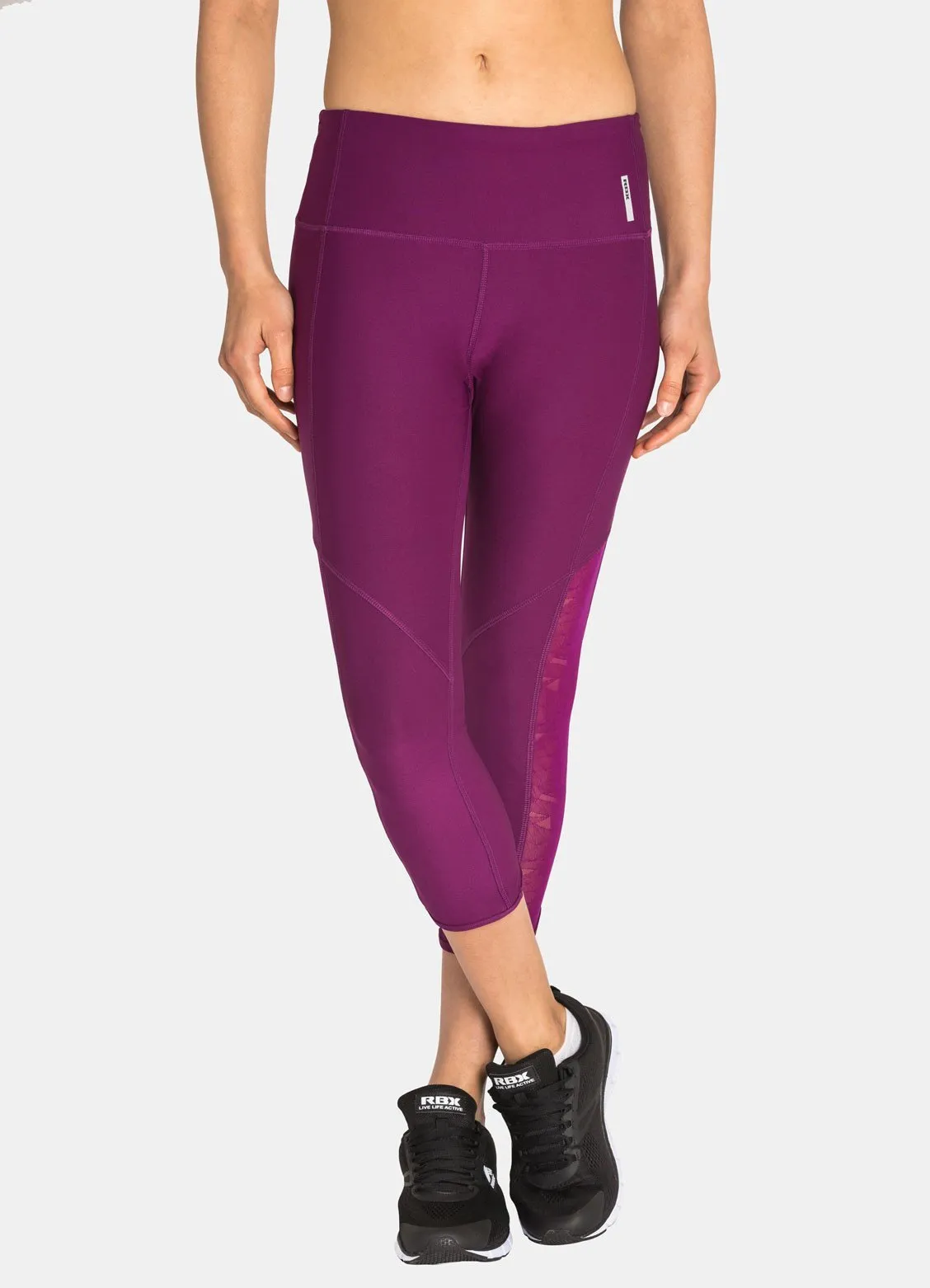 Studio Lace Insert Cropped Yoga Leggings