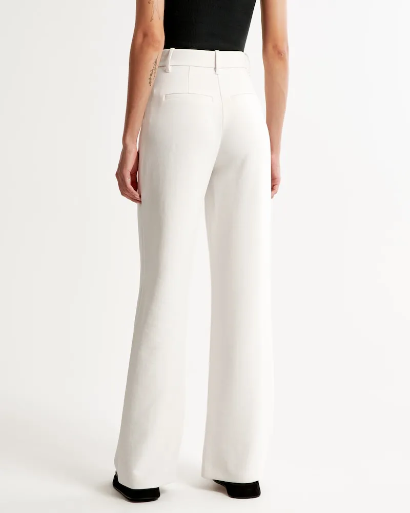 White Wide-Leg Pants