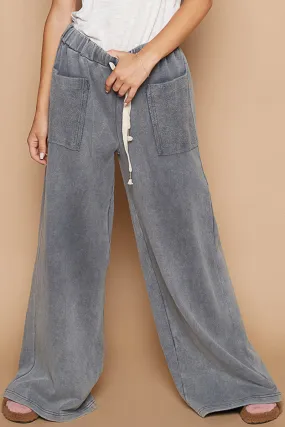 Wide Leg Terry Pant #555