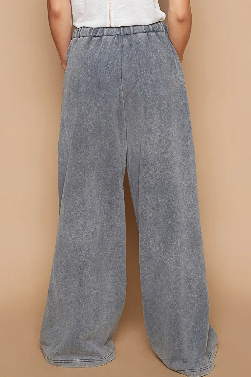 Wide Leg Terry Pant #555